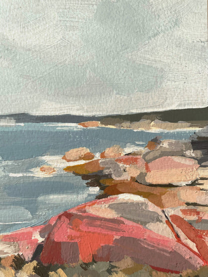 Bay of Fires - 7 x 5 - Acrylic on Paper - Original Painting